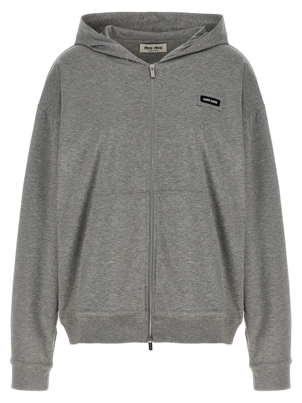 ミュウ ミュウ MIU MIU トレーナー レディース グレー Sweatshirts Logo hoodie MJLA63SOOO192DF0031 Gray 関税 送料無料 2026AW ju|BRANDSHOP「il Tesoro」