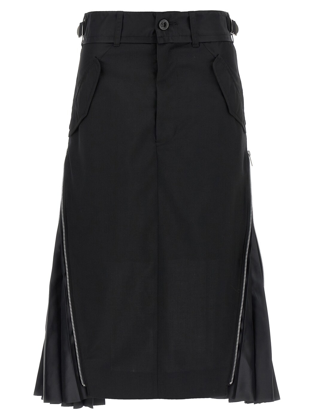サカイ SACAI スカート レディース ブラック Skirts 'Cargo Mix' skirt 2507949001 Black 関税 送料無料 2025AW ju｜BRANDSHOP「il Tesoro」