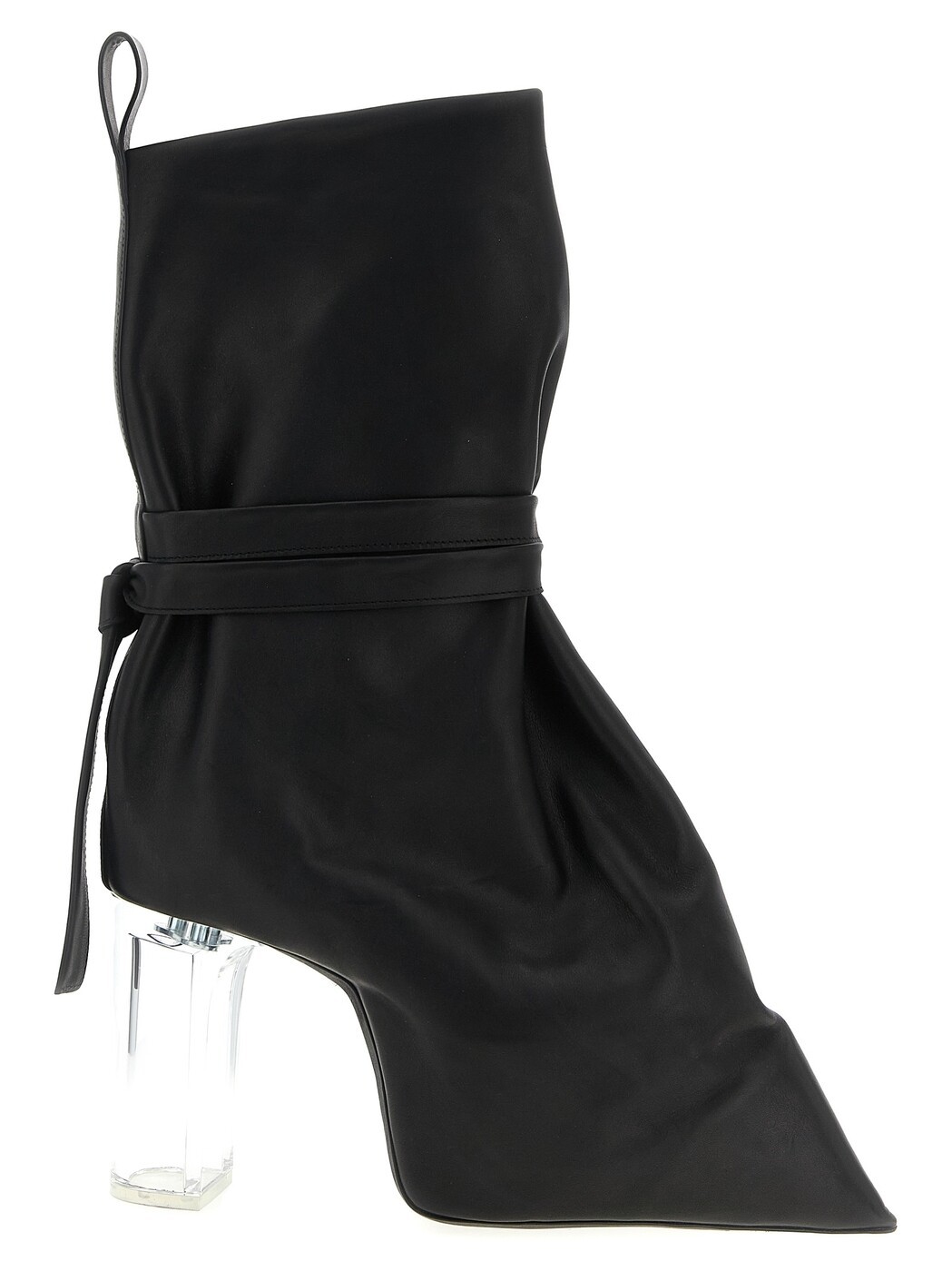 リック オウエンス RICK OWENS ブーツ レディース 黒いこと Boots \u0027Tied Taco Kiss\u0027 ankle boots RO02E4841LOO090 Black 関税 貨物輸送無料 2025AW ju