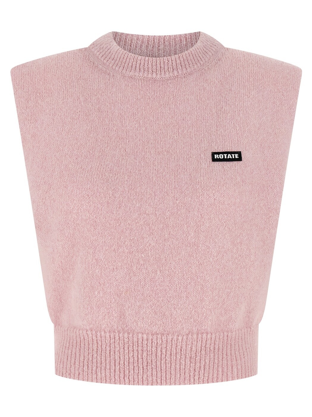 ローテート ROTATE BIRGER CHRISTENSEN ジレ ベスト レディース ピンク Vests 'Knit Cropped' vest 114280191191 Pink 関税 送料無料 2025AW ju|BRANDSHOP「il Tesoro」