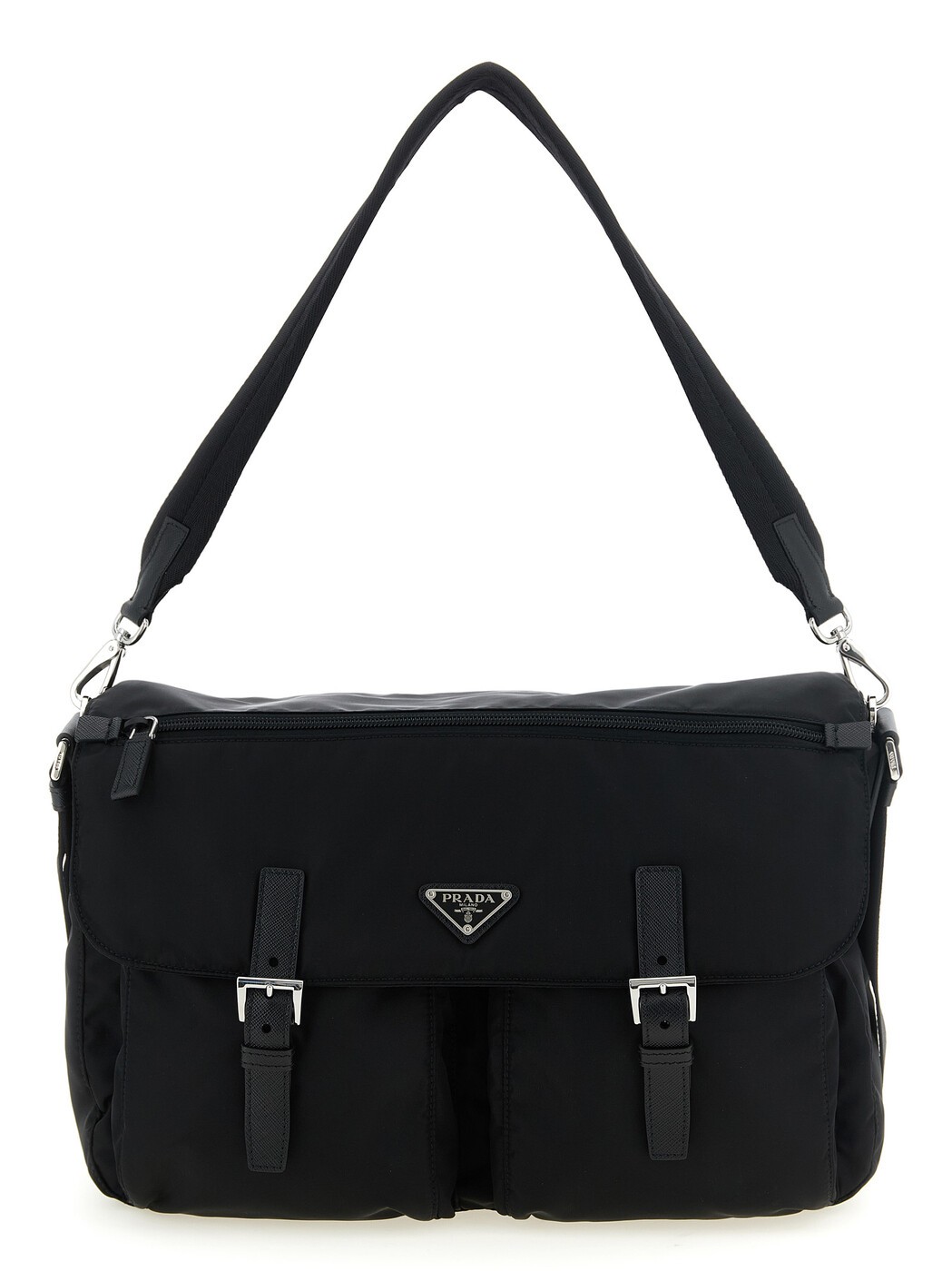 プラダ PRADA バッグ メンズ ブラック Business Bags Re-Nylon shoulder strap 2VD072VDMO2C26F0002 Black 関税 送料無料 2026AW ju｜BRANDSHOP「il Tesoro」