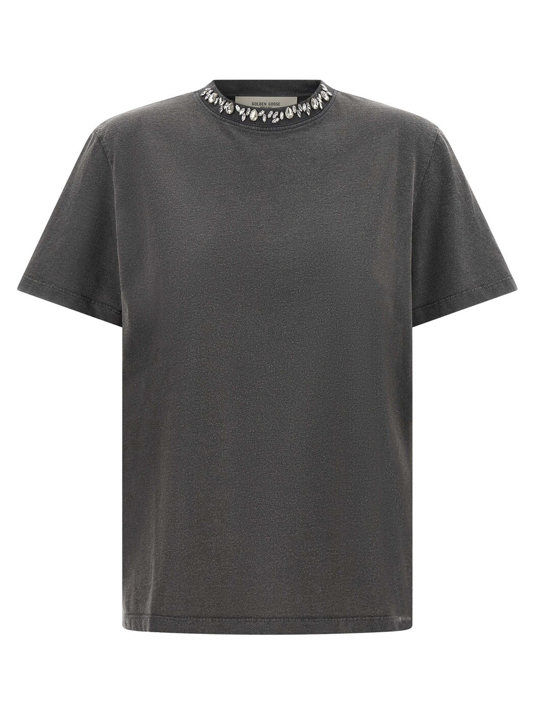 ゴールデン グース デラックス ブランド GOLDEN GOOSE ポロシャツ Tシャツ レディース グレー T-shirts and polo shirts Cabochon crystal t-shirt GWP01220P0006706031860318 Gray 関税 送料無料 2026AW ju|BRANDSHOP「il Tesoro」