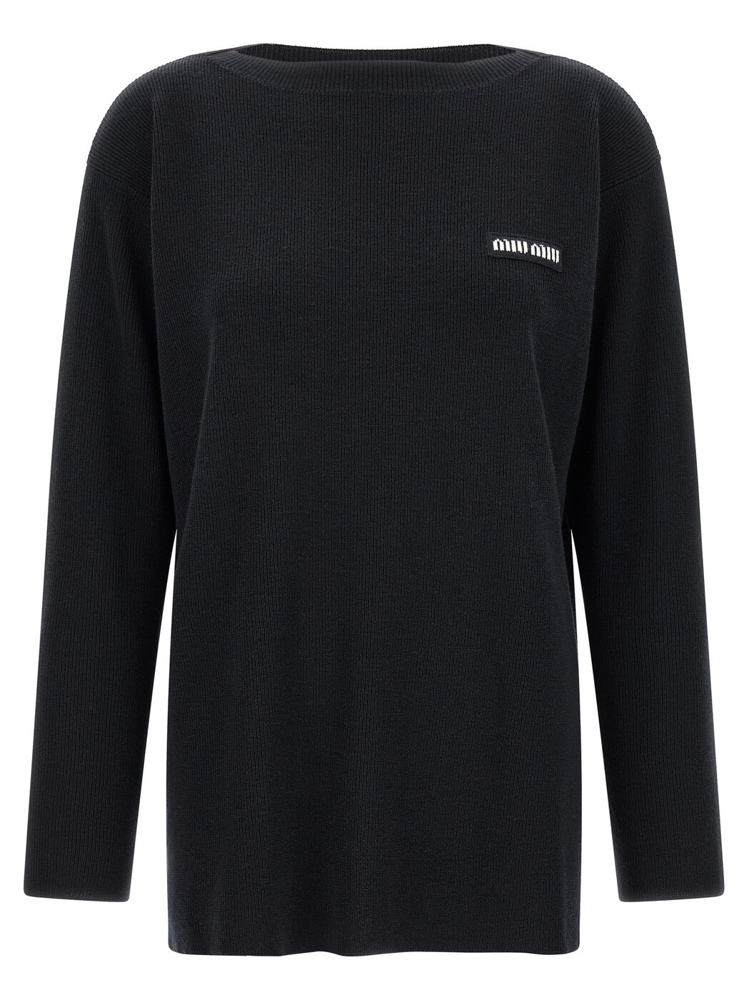 ミュウ ミュウ MIU MIU セーター ニットウェア レディース ブラック Knitwear Boat neck sweater MML06WSOOO1903F0008 Black 関税 送料無料 2026AW ju｜BRANDSHOP「il Tesoro」 163,700円