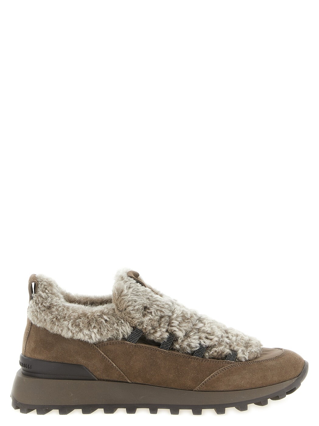 ブルネロクチネリ BRUNELLO CUCINELLI スニーカー レディース ブラウン Sneakers 'Monile' shearling sneakers MZSFG3387C8187 Brown 関税 送料無料 2026AW ju|BRANDSHOP「il Tesoro」