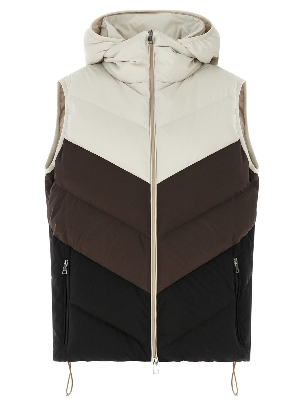 キートン KITON ジレ ベスト レディース マルチカラー Vests Chevron stitching padded vest D62637K0589L01BEIGEMARRONENERO Multicolor 関税 送料無料 2026AW ju｜BRANDSHOP「il Tesoro」