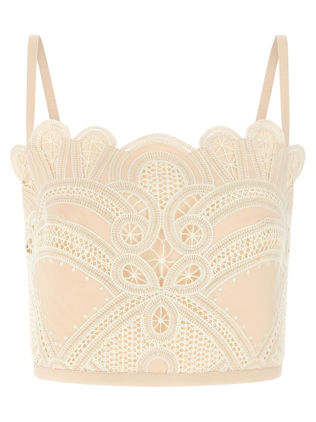 エリー サーブ ELIE SAAD Tシャツ トップス レディース ホワイト T-shirts and tops Macrame bralette TO423NP26COE16CREAM White 関税 送料無料 2026AW ju｜BRANDSHOP「il Tesoro」
