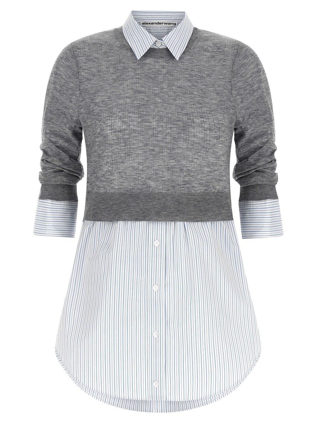 アレキサンダーワン ALEXANDER WANG シャツ レディース グレー Shirts Knitted Shirt 1KC3261082030 Gray 関税 送料無料 2026AW ju|BRANDSHOP「il Tesoro」