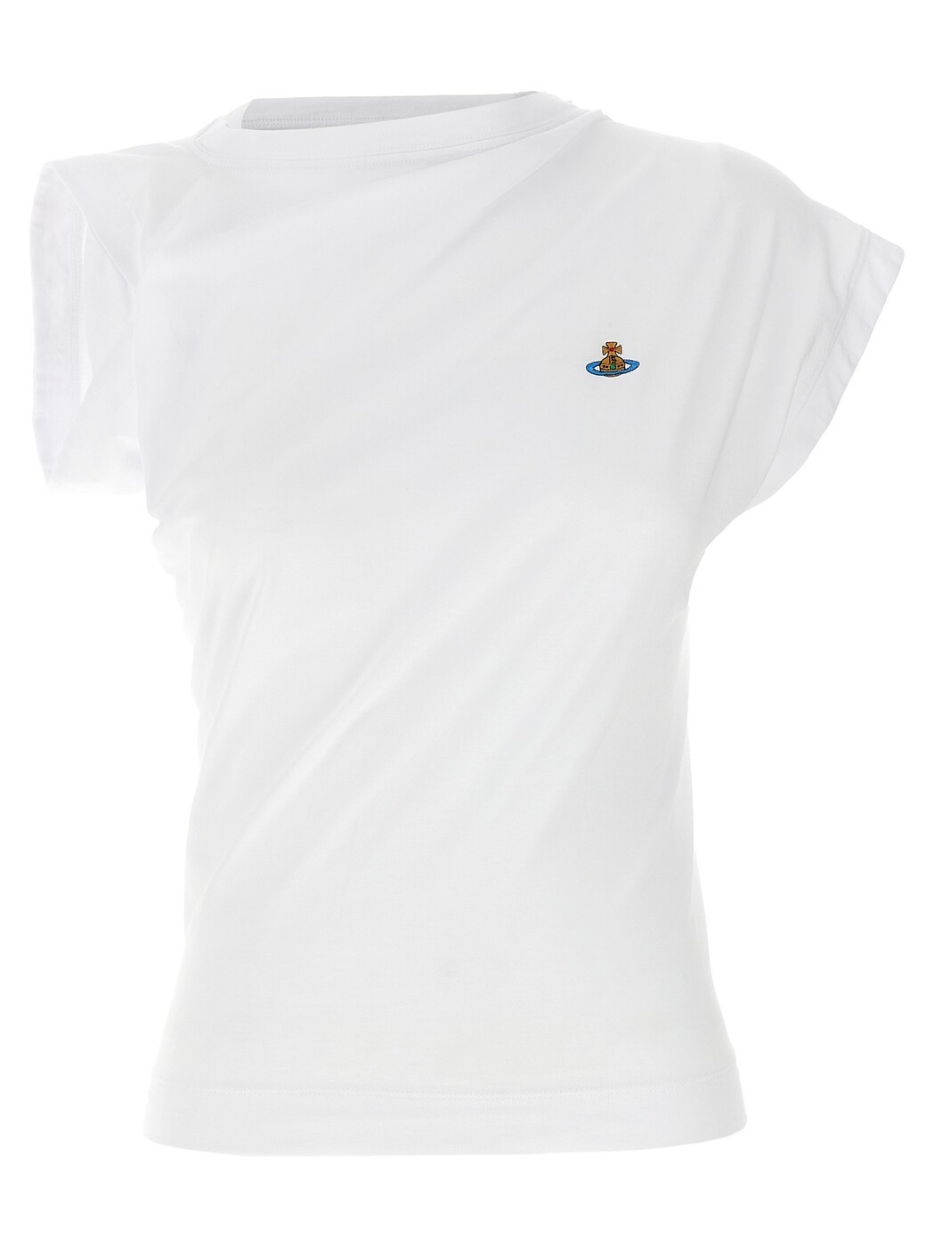 ヴィヴィアン・ウエストウッド VIVIENNE WESTWOOD Tシャツ トップス レディース ホワイト T-shirts and tops 'Hebo' top 1504000AJ00BLA401 White 関税 送料無料 2026AW ju|BRANDSHOP「il Tesoro」
