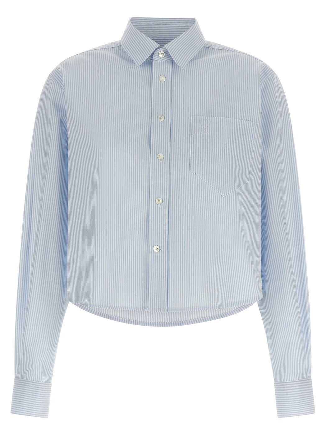 アミ パリス AMI PARIS シャツ レディース ブルー Shirts 'Ami de Coeur' cropped shirt FSH876CO0087475 Light Blue 関税 送料無料 2026AW ju|BRANDSHOP「il Tesoro」