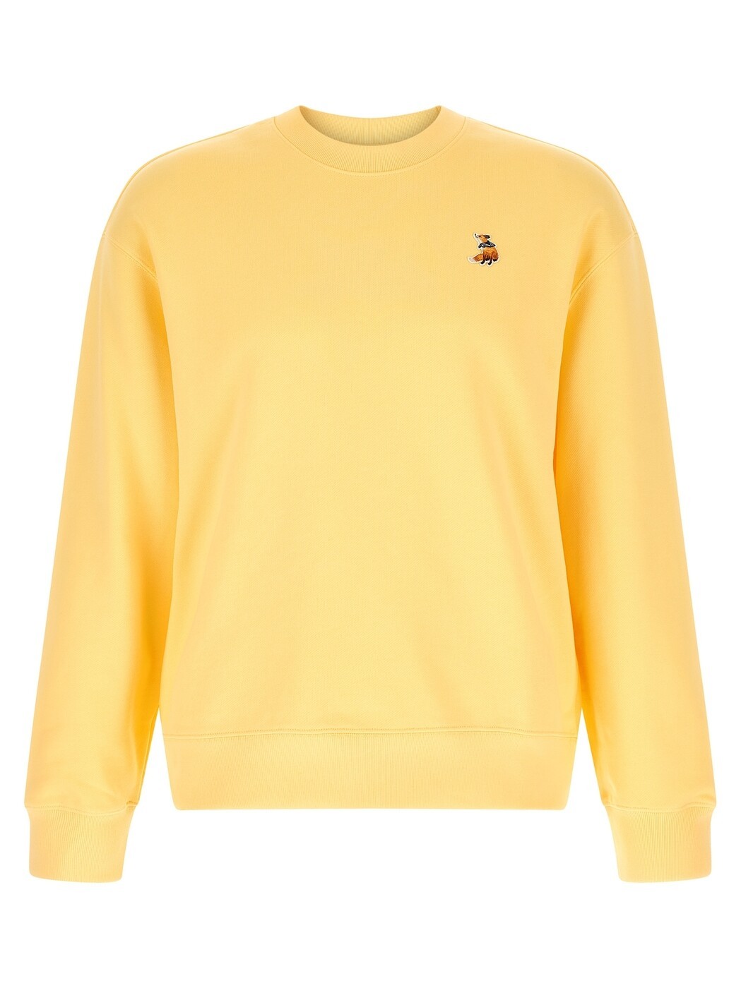 棲み家 狐狸 MAISON KITSUNE トレーナー 調教師 メンズ 黄色 Sweatshirts \u0027Dreaming Fox\u0027 sweatshirt QM00301KM03410425 Yellow 関税 貨物輸送無料 2026SS ju