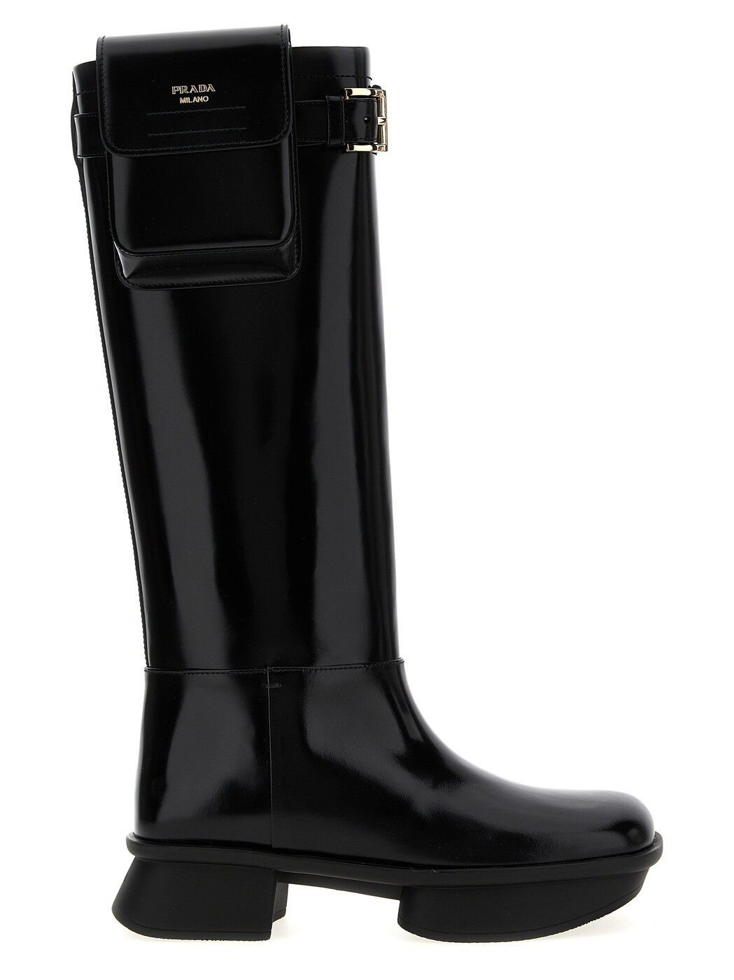 プラダ PRADA ブーツ レディース 黒いこと Boots \u0027Equal\u0027 boots 1W983NFD040055F0002 Black 関税 貨物輸送無料 2025SS ju