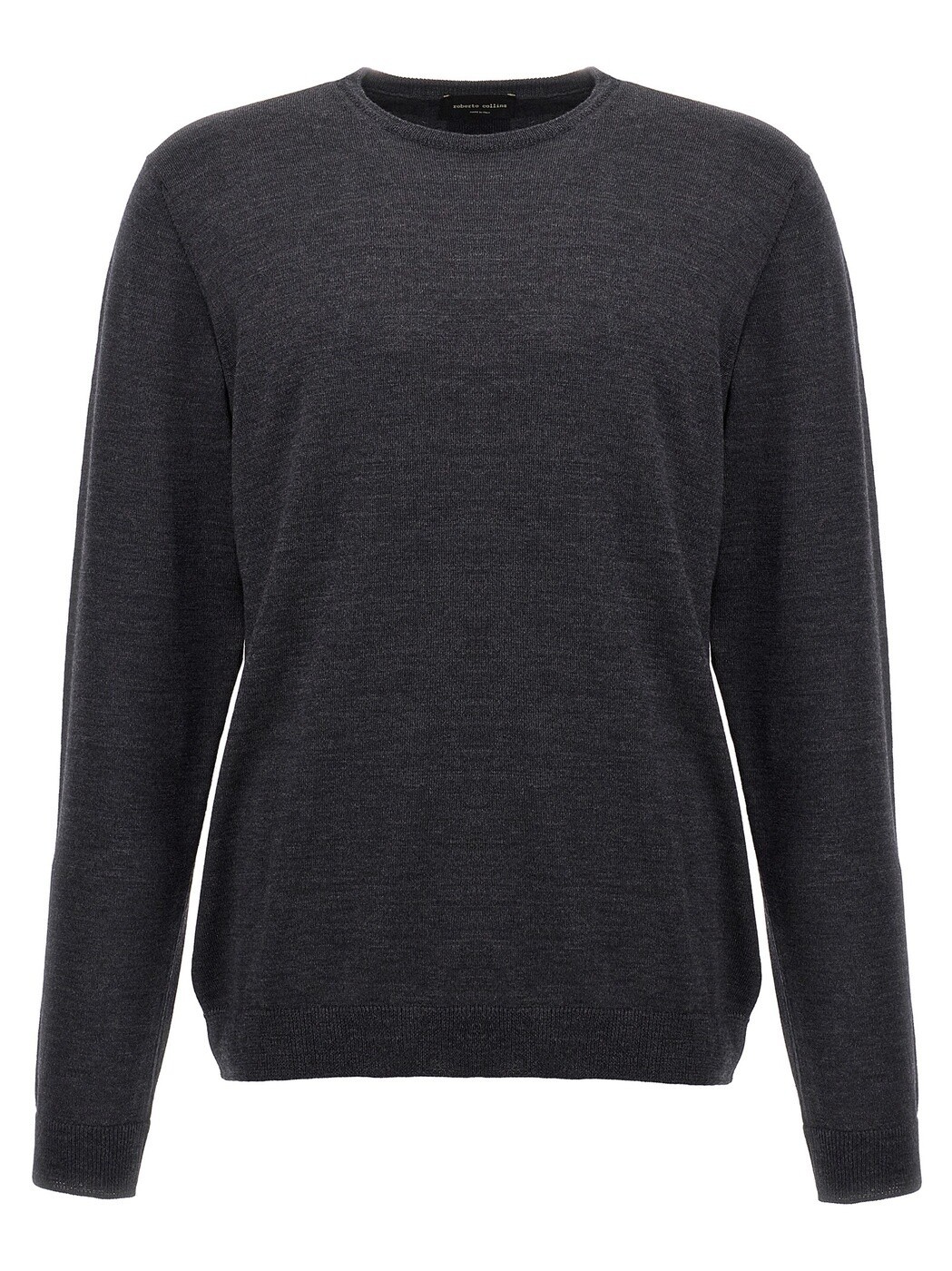 ロベルト コリーナ ROBERTO COLLINA プルオーバー 編み物御召しもの メンズ 薄墨色 Knitwear Merino wool sweater 253M01001M0121 Gray 関税 貨物輸送無料 2025AW ju