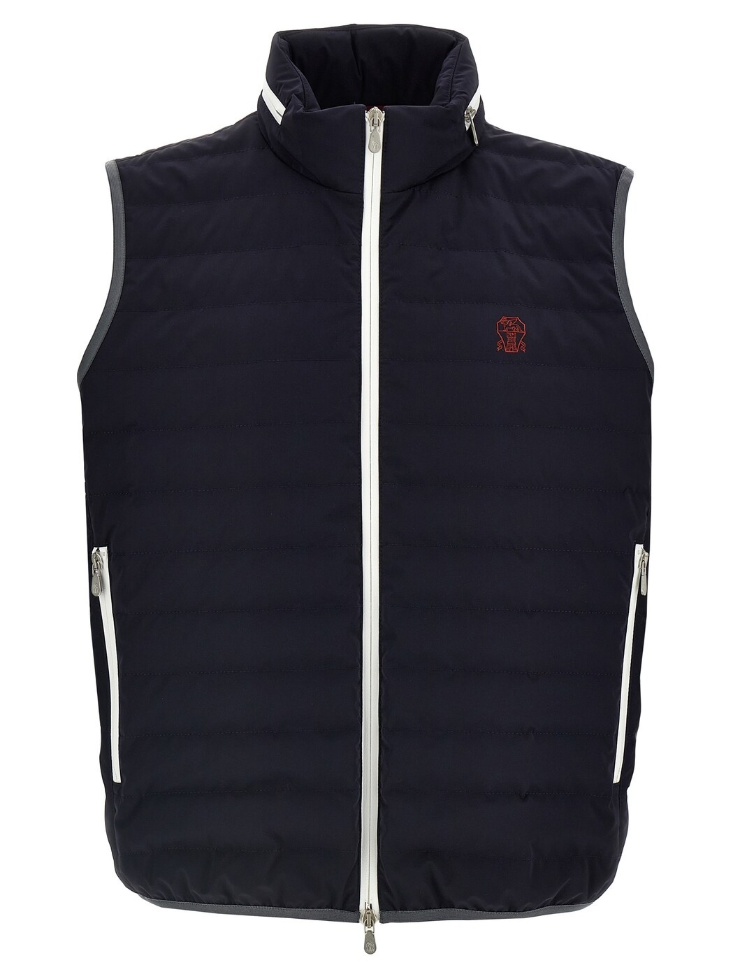 ブルネロ クチネリ BRUNELLO CUCINELLI ジレ より良い メンズ 青碧 Vests Logo vest MM49A7460GC1086 Blue 関税 貨物輸送無料 2026SS ju