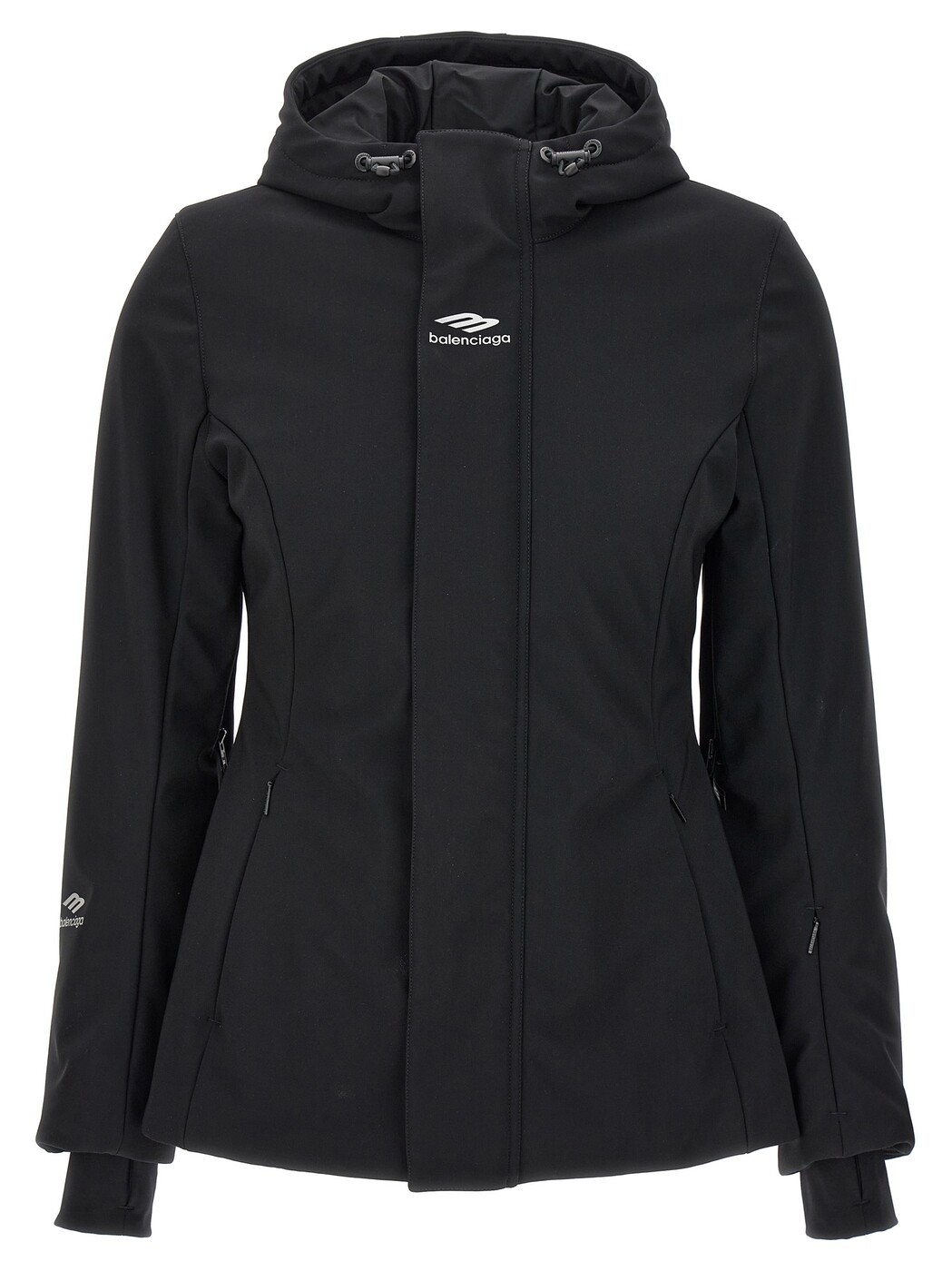 バレンシアガ BALENCIAGA 背広上衣 背広 上衣 レディース 黒いこと Suit Jackets \u0027Ski Hourglass 3B Sports Icon\u0027 parka 773998TPQ371000 Black 関税 貨物輸送無料 2024SS ju