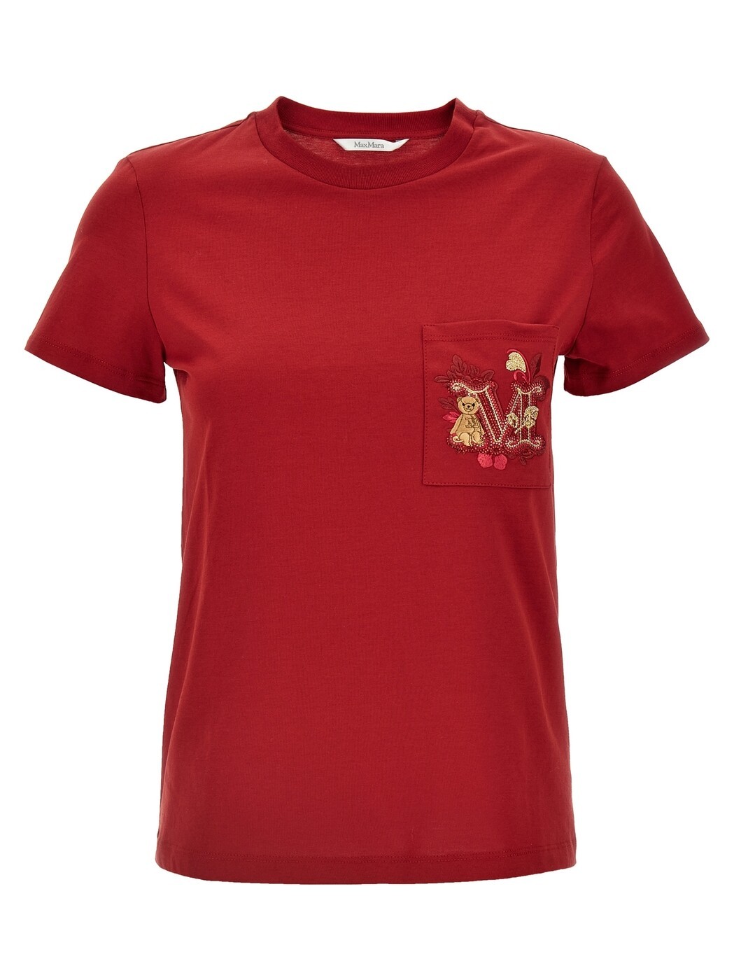 マックス パンパノウサギ MAX MARA スポーツシャツ プルオーバー レディース 赤いこと T-shirts and polo shirts \u0027Nunzio\u0027 T-shirt 2511941021600005 Red 関税 貨物輸送無料 2025SS ju