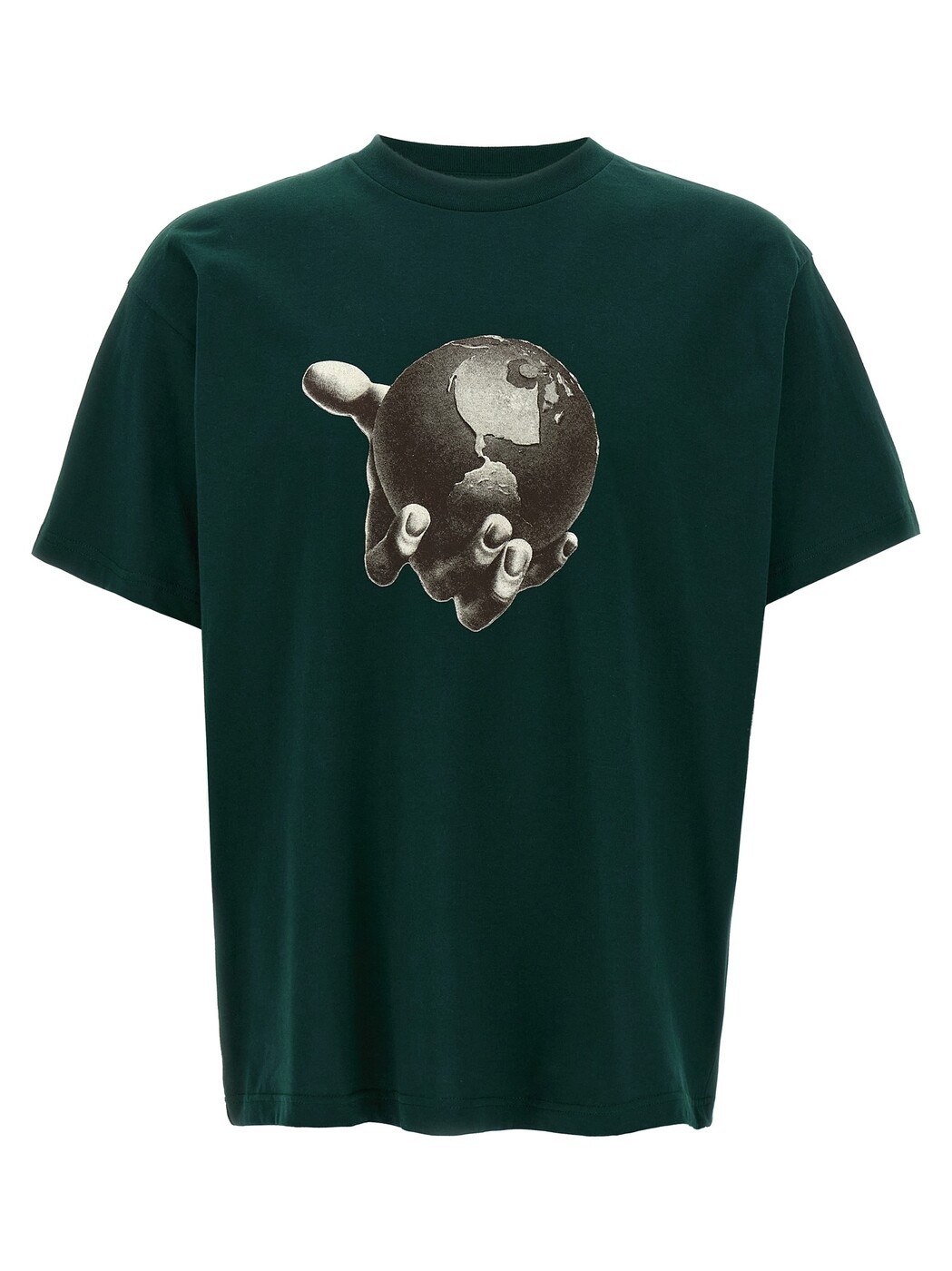 鉄道車両ハート型 ダブリューアイピー CARHARTT WIP ティーシャツ メンズ 緑であること T-shirts \u0027Saviour\u0027 T-shirt I0351970AUXX Green 関税 貨物輸送無料 2025AW ju トップス-Tシャツ・カットソー