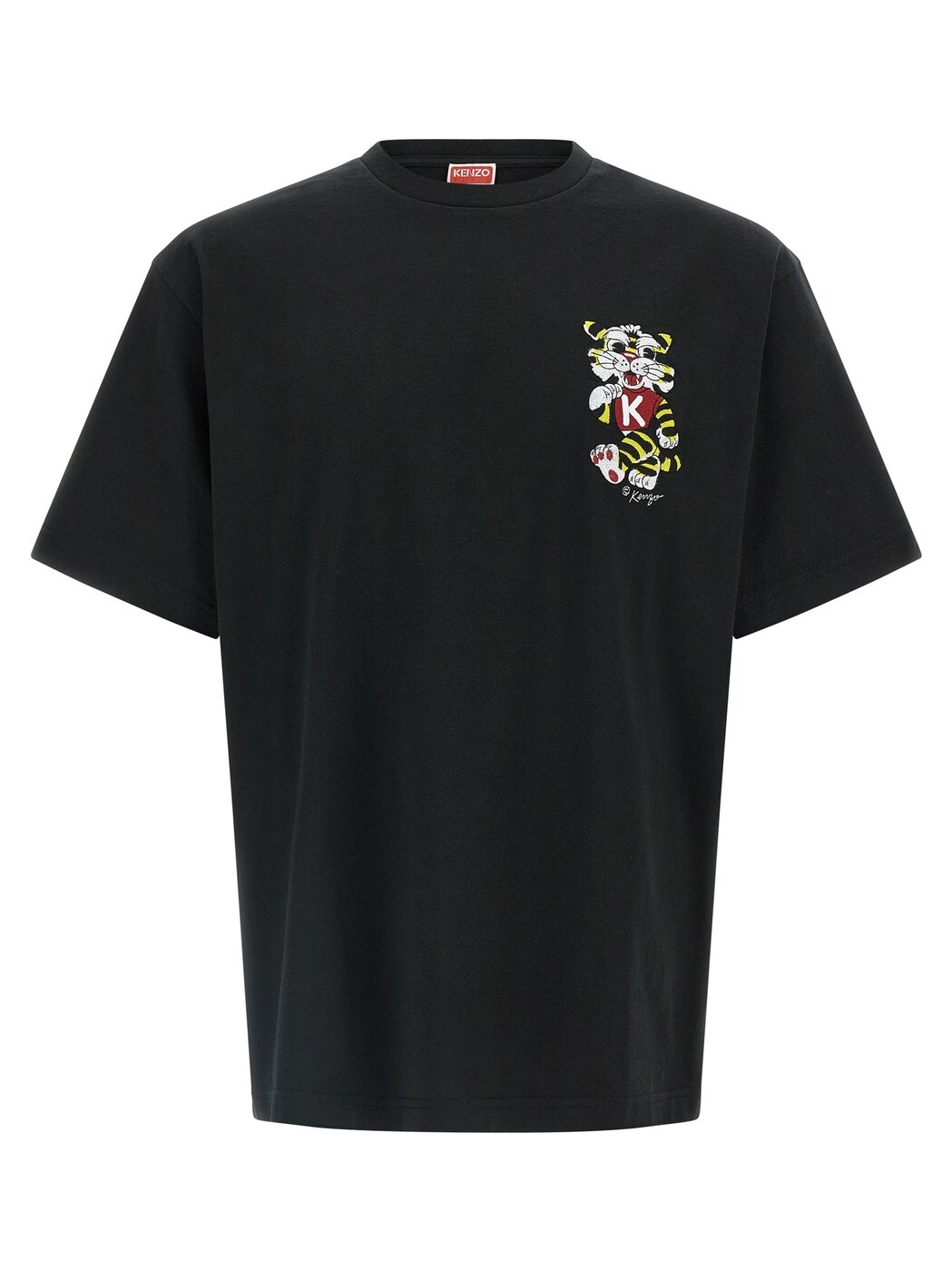 ケンゾー KENZO Tシャツ メンズ ブラック T-shirts 'Wild Tiger embroidered' T-shirt FG55TS4044SY99J Black 関税 送料無料 2026SS ju|BRANDSHOP「il Tesoro」