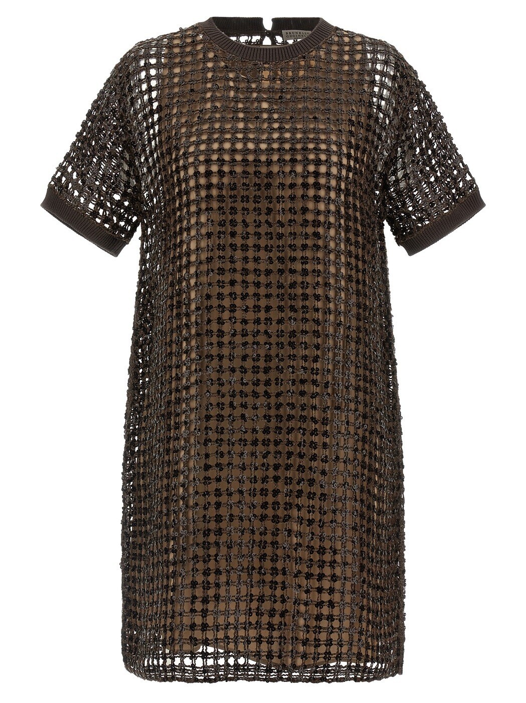 ブルネロクチネリ BRUNELLO CUCINELLI 衣裳 御召しもの レディース 赤銅色 Dresses Sequin mesh dress MCBR11A90C8589 Brown 関税 貨物輸送無料 2026SS ju