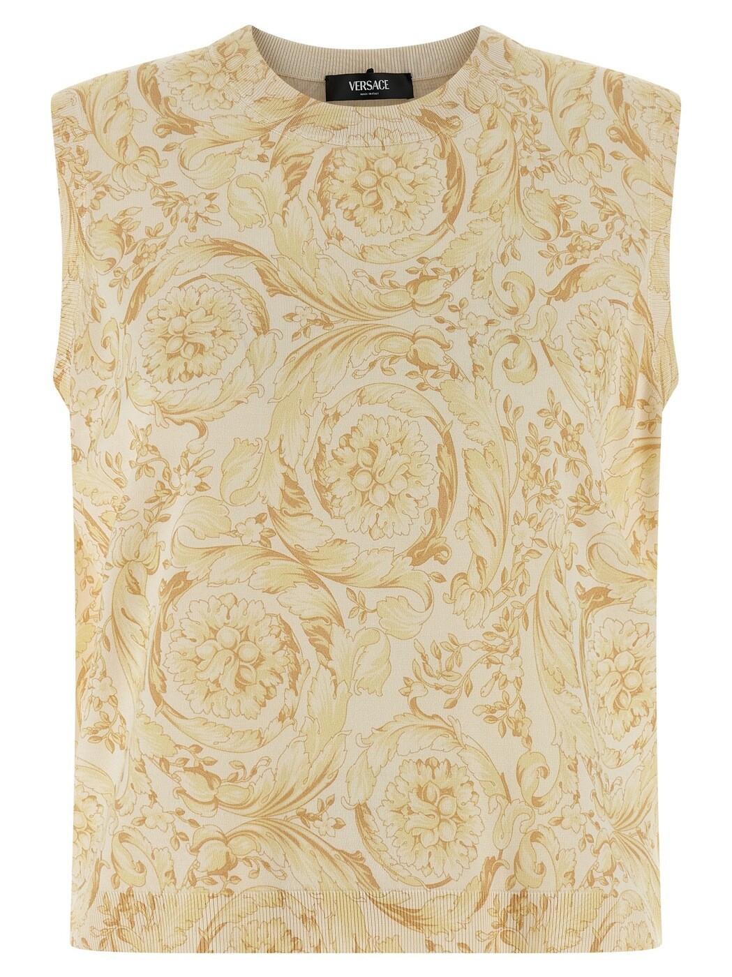 ヴェルサーチ VERSACE ジレ より良い レディース 黄色 Vests \u0027Barocco\u0027 vest 10230221A170155Y570 Yellow 関税 貨物輸送無料 2026SS ju