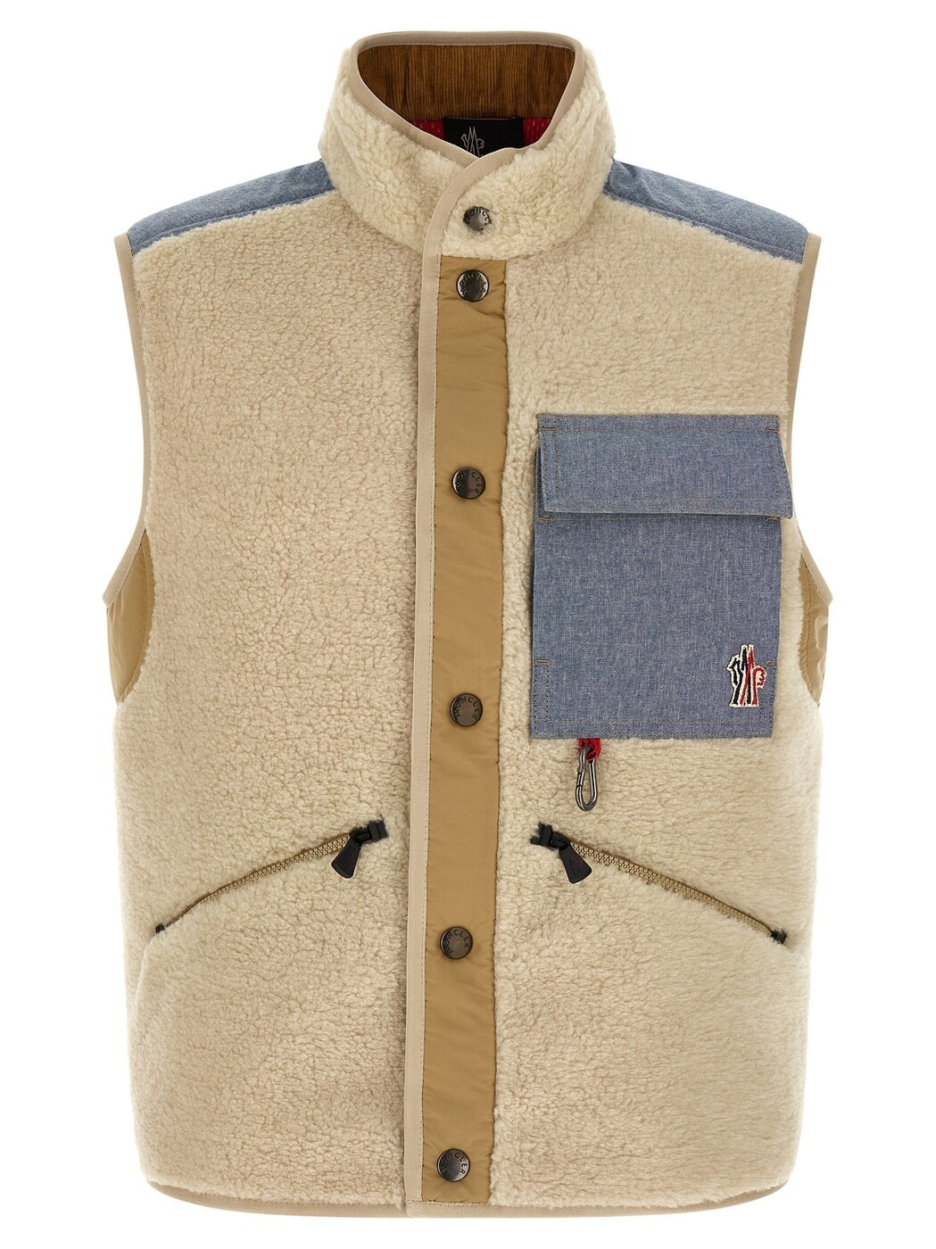 モンク軌跡 グルーノーブス MONCLER GRENOBLE ジレ より良い メンズ マルチ色つや Vests Teddy \u0026 Chambray vest L10978G0000689AGK20N Multicolor 関税 貨物輸送無料 2026SS ju