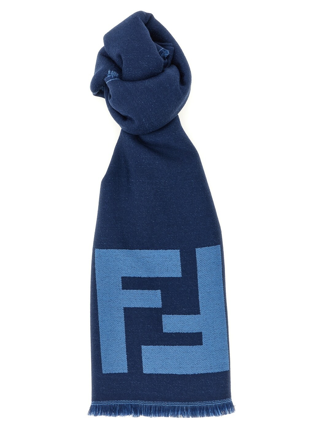 フェンディ FENDI 先端技術付属物 流行り物小物 メンズ 青碧 Hi-Tech Accessories FF macro scarf FXS407AWTZF1VHG Blue 関税 貨物輸送無料 2026SS ju