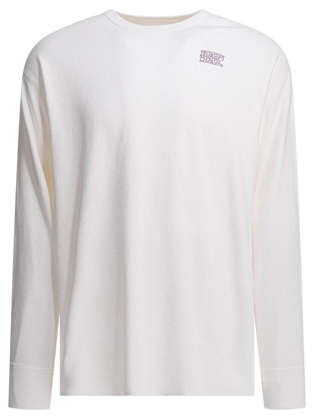 キャピタル KAPITAL Tシャツ メンズ ホワイト T-shirts T-shirt with embroidered logo EK-1824LCWHITE White 関税 送料無料 2025AW vi｜BRANDSHOP「il Tesoro」