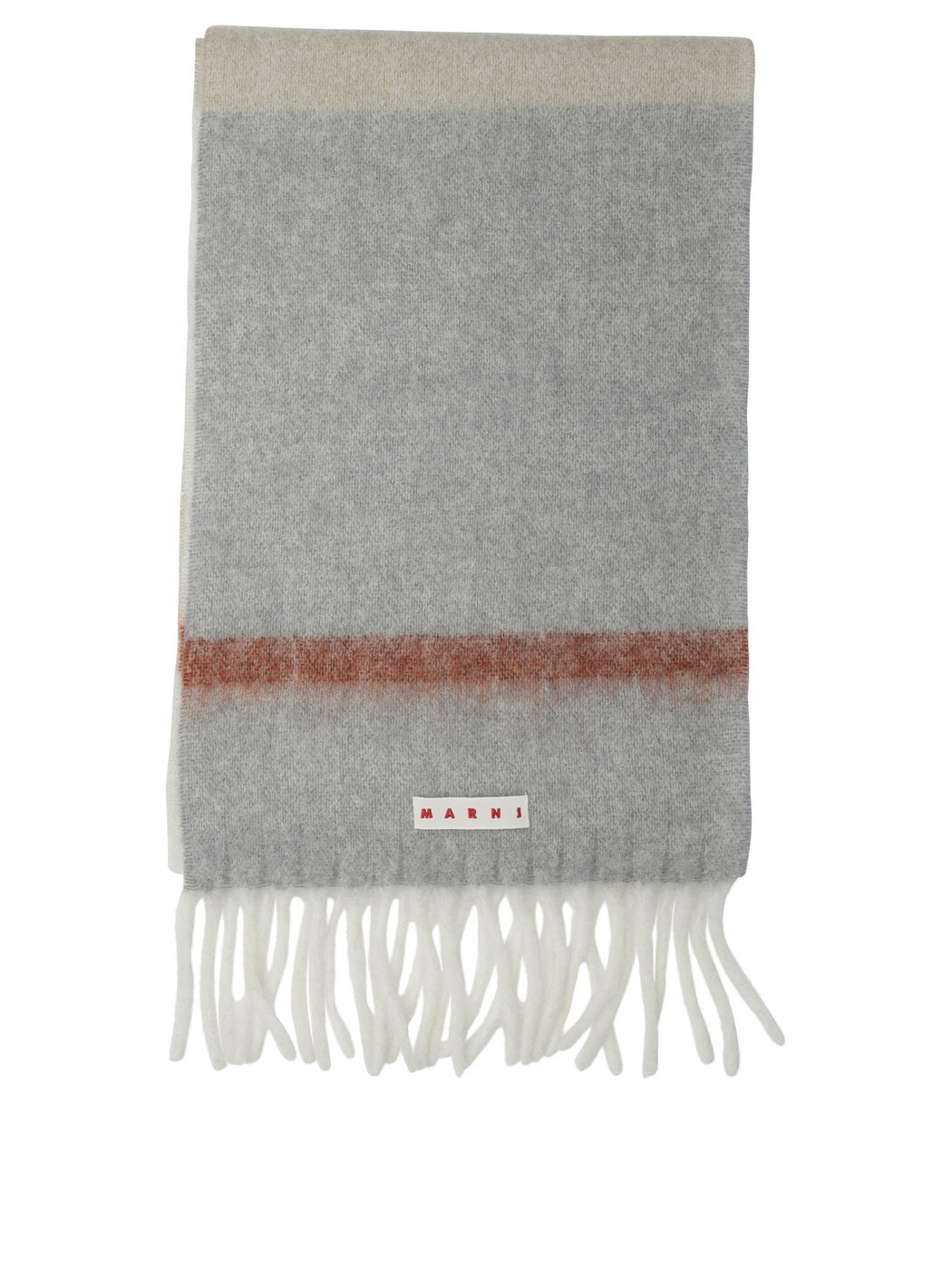 マルニ MARNI 先端技術付属品 流行り物小物 レディース 薄墨色 Hi-tech accessories Mohair and alpaca scarf SCMC0139Y0UAW053STW32 Grey 関税 貨物輸送無料 2026AW vi