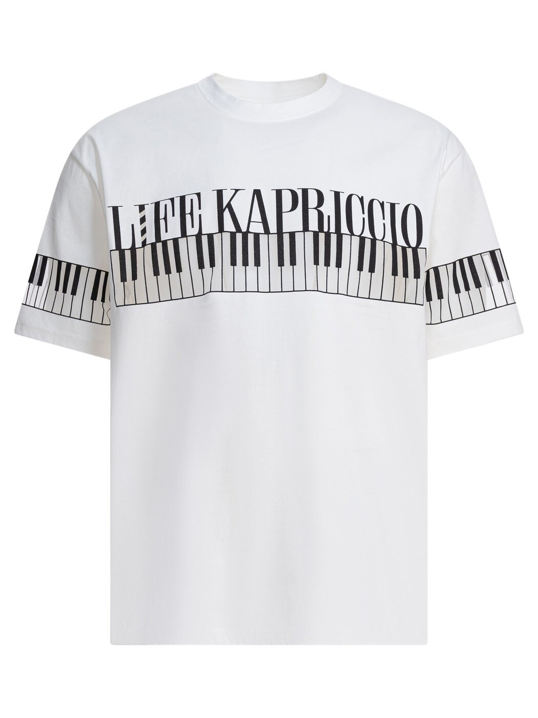 キャピタル KAPITAL Tシャツ メンズ ホワイト T-shirts "Life Kapriccio Piano" t-shirt K2504SC170WH White 関税 送料無料 2025AW vi｜BRANDSHOP「il Tesoro」 21,420円