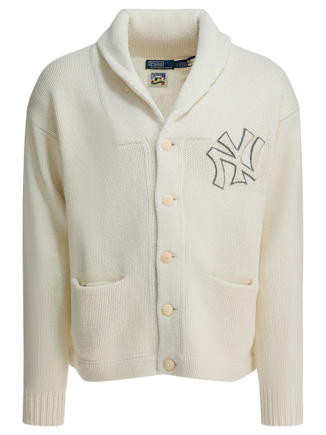 ポロ ラルフ ローレン POLO RALPH LAUREN セーター ニットウェア メンズ ホワイト Knitwear "New York Yankees&trade; wool cardigan 710982821001ANDOVER CREAM COMBO White 関税 送料無料 2025AW vi｜BRANDSHOP「il Tesoro」