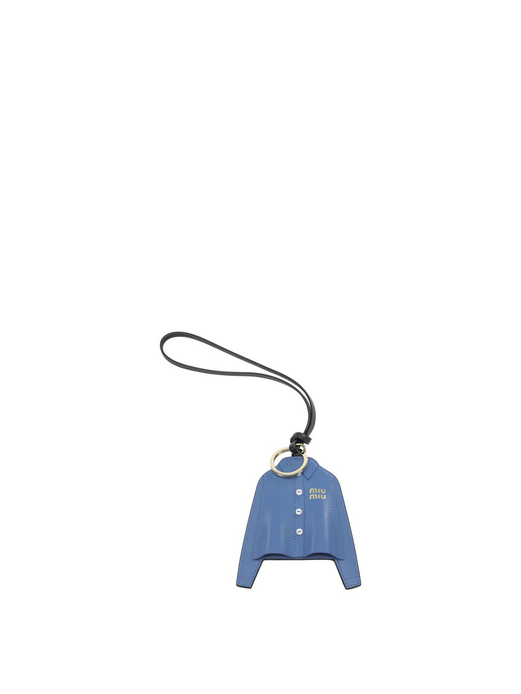 ミュウ ミュウ MIU MIU 先端技術添え物 流行り物小物 レディース 青碧 Hi-tech accessories Leather keychain charm 5TL5292CUIF0237 Blue 関税 貨物輸送無料 2026SS vi