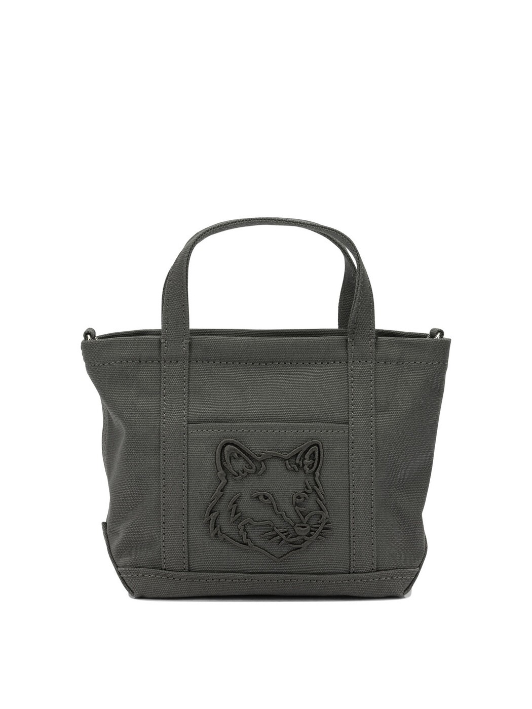 メゾン キツネ MAISON KITSUNE バッグ レディース グレー Business bags Small \"Fox Head\" handbag MW05106WW01070453 Grey 関税 送料無料 2026SS vi