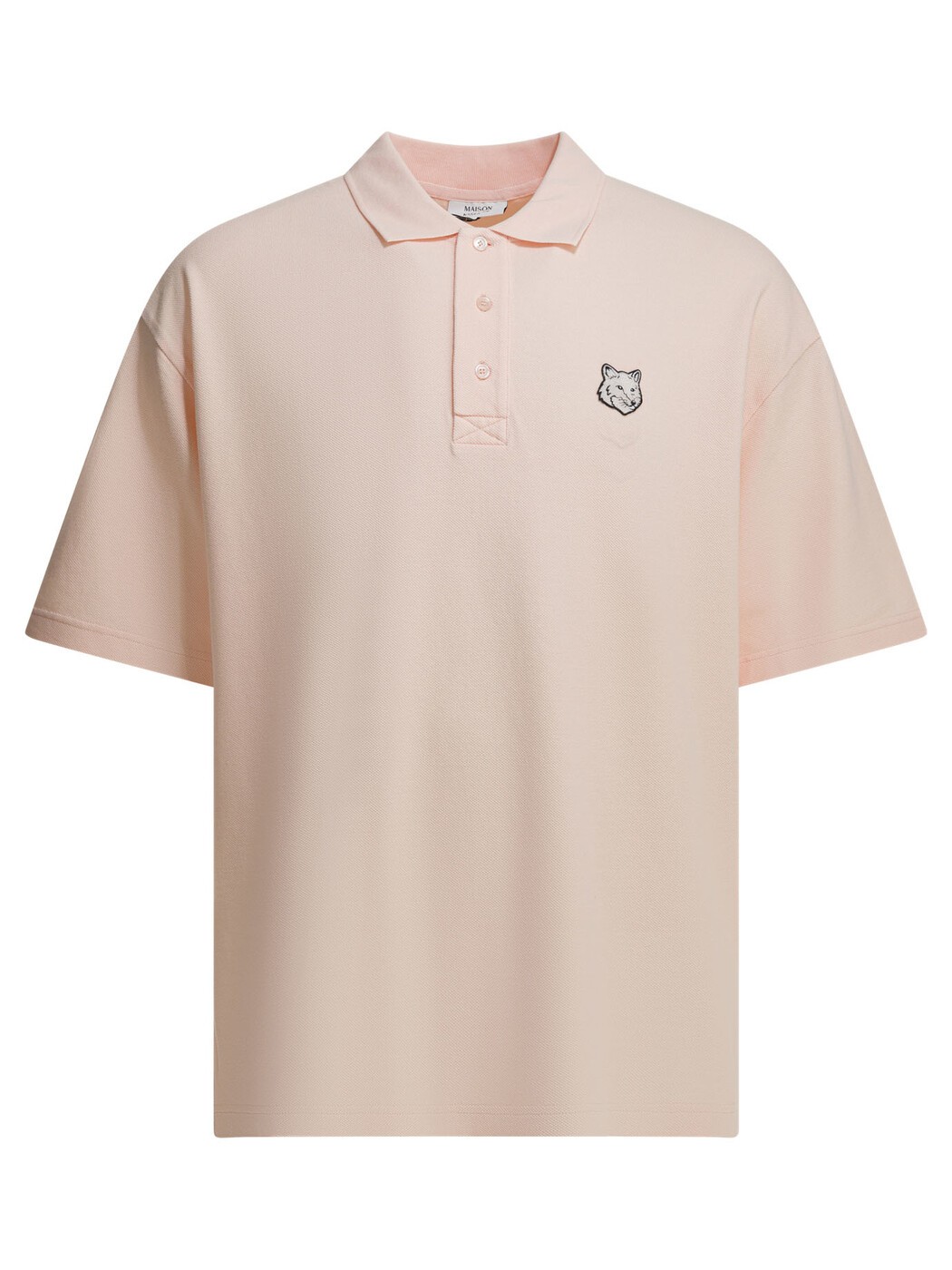 メゾン キツネ MAISON KITSUNE ポロシャツ メンズ ピンク Polo shirts "Fox Head" Polo shirt with buttons PM00211KP00010448 Pink 関税 送料無料 2026SS vi｜BRANDSHOP「il Tesoro」