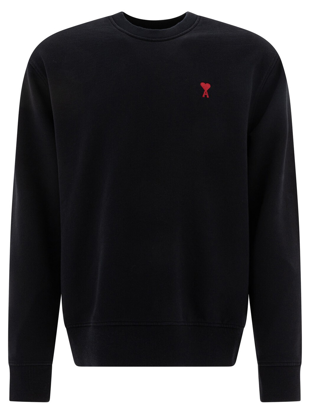 意中の女 パリス AMI PARIS トレーナー 調教師 メンズ 黒いこと Sweatshirts \"Ami De Coeur\"" crewneck sweatshirt BFUSW035.730001 Black 関税 貨物輸送無料 2026SS vi"