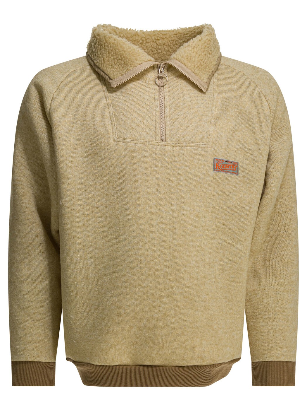かしら文字 KAPITAL トレーナー 調教師 メンズ ベージュ Sweatshirts \"Alpine\"" half-zip sweatshirt EK-1853LCNAT Beige 関税 貨物輸送無料 2026SS vi"