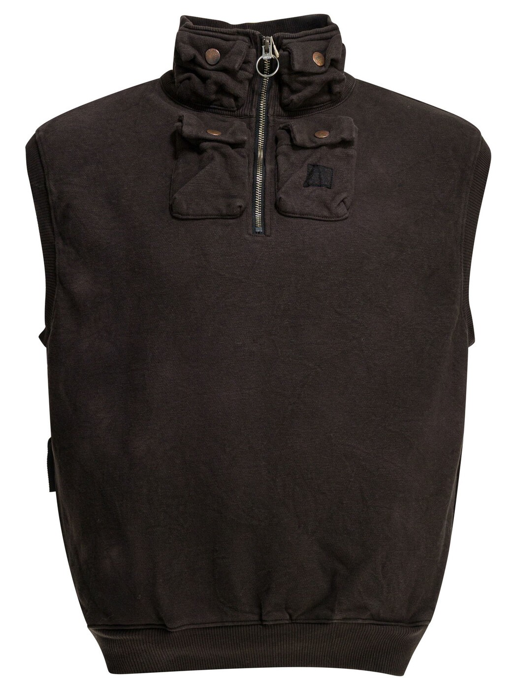 かしら文字 KAPITAL トレーナー 調教師 メンズ 黒いこと Sweatshirts \"Nickle 4\"" half-zip sweatshirt K2510SC139CHARCOAL Black 関税 貨物輸送無料 2026SS vi"