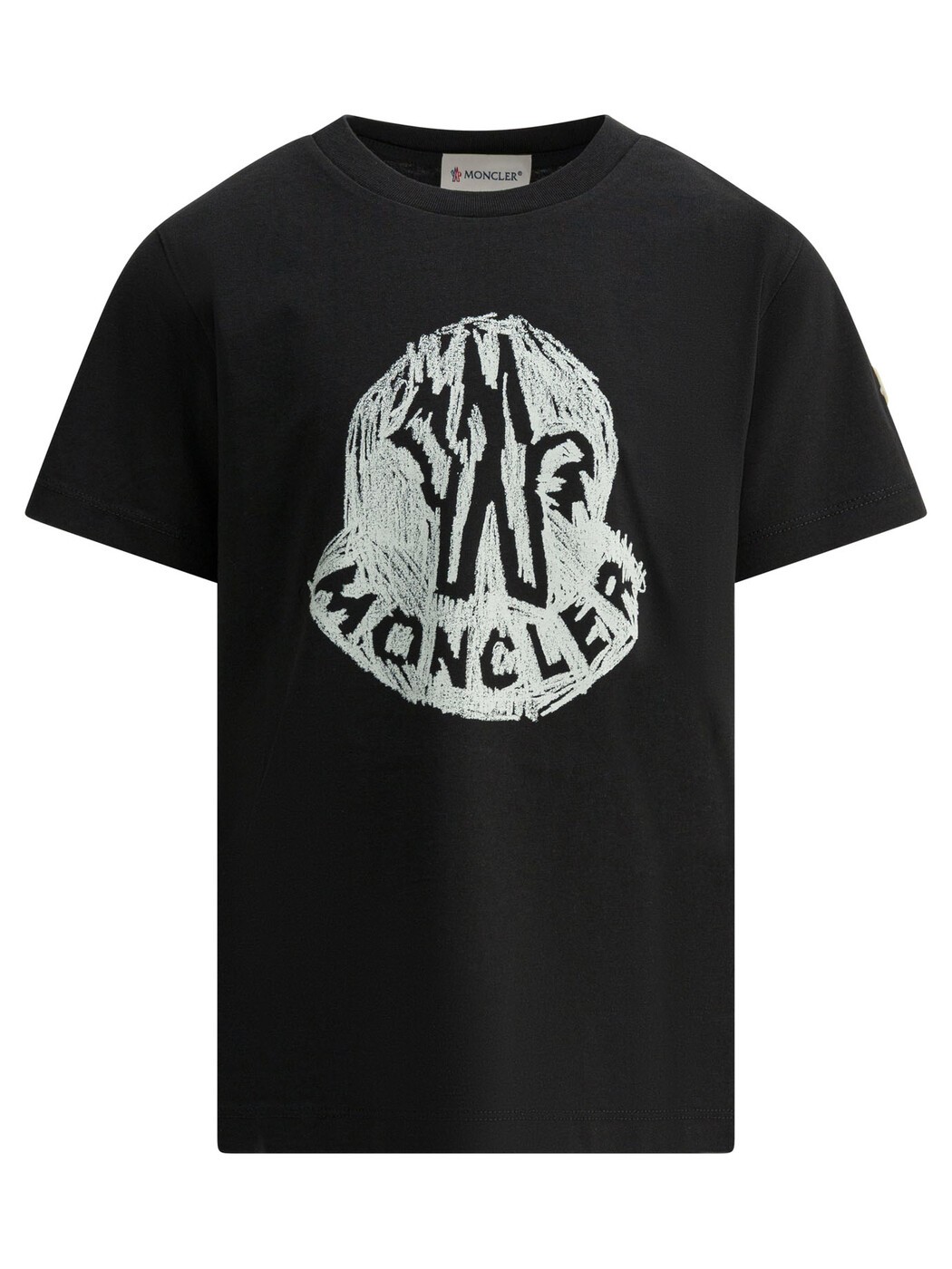モンク軌跡 MONCLER ロング衣袂ティーシャツ ティーシャツ ボーイズ 黒いこと Long sleeve t-shirts T-shirts 8C00015-89AFV999 Black 関税 貨物輸送無料 2026SS vi