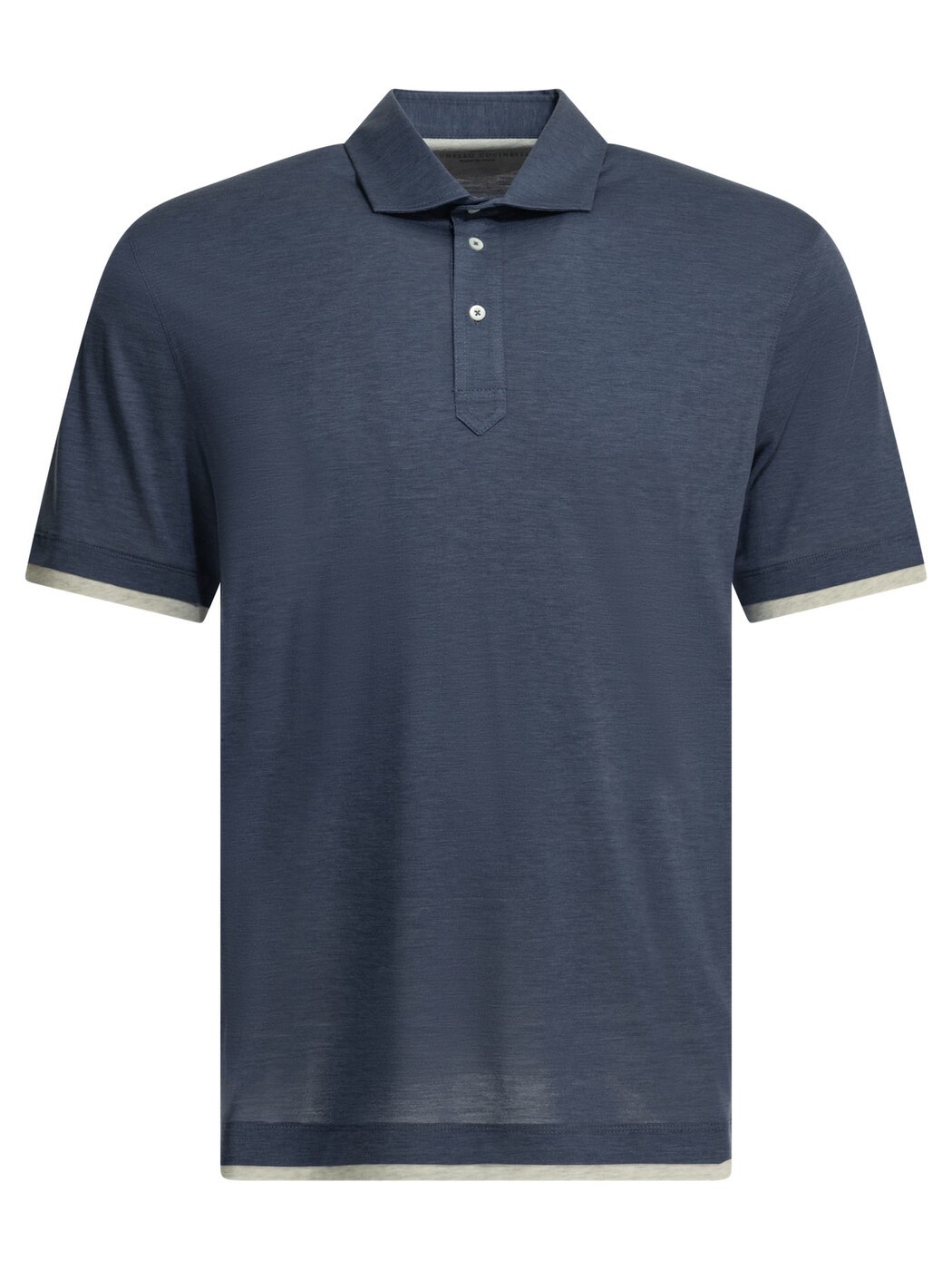 ブルネロ クチネリ BRUNELLO CUCINELLI ポロシャツ メンズ ブルー Polo shirts "Faux Layering" Polo shirt with buttons MR8333966CTA27 Blue 関税 送料無料 2026SS vi|BRANDSHOP「il Tesoro」
