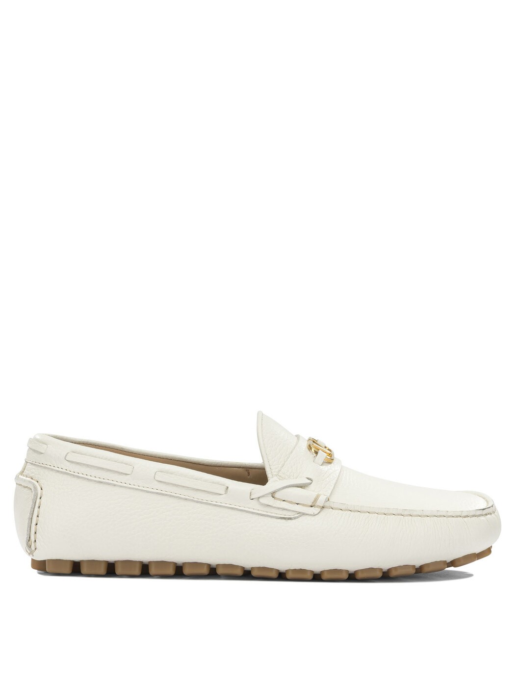 ヴァレンティノ ガラヴァーニ VALENTINO GARAVANI 置き目毛革 メンズ 白いこと Loafers \