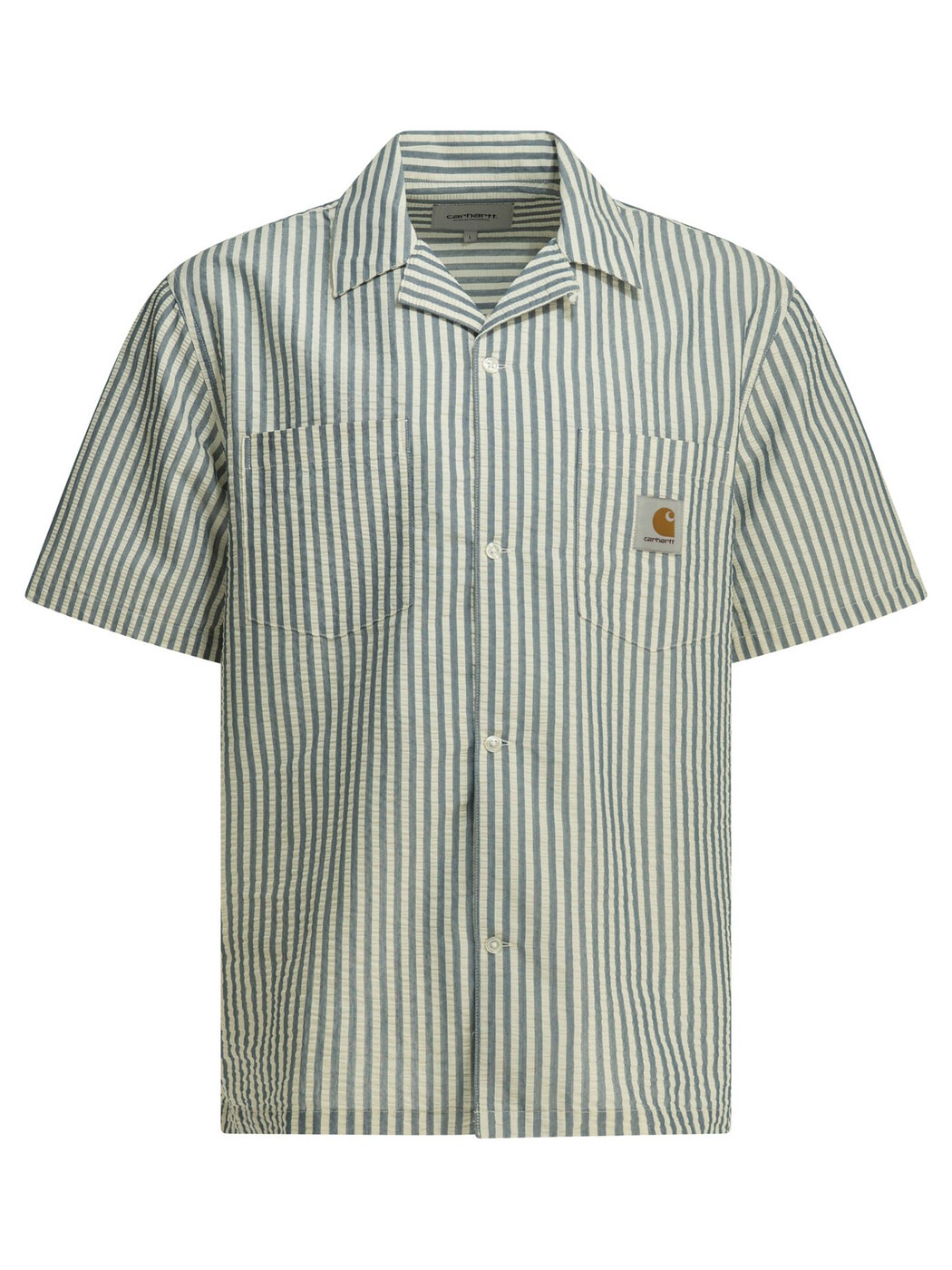 カーハート ダブリューアイピー CARHARTT WIP シャツ メンズ ブルー Shirts "Leavel" Casual shirt I0362033K5.XX Blue 関税 送料無料 2026SS vi｜BRANDSHOP「il Tesoro」