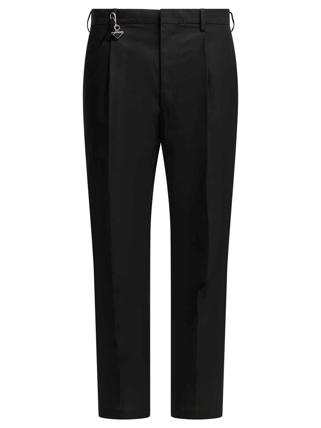 プラダ PRADA ズボン パンツ メンズ ブラック Trousers Tailored pants with logo UP041919AMF0002 S OOO Black 関税 送料無料 2026SS vi｜BRANDSHOP「il Tesoro」