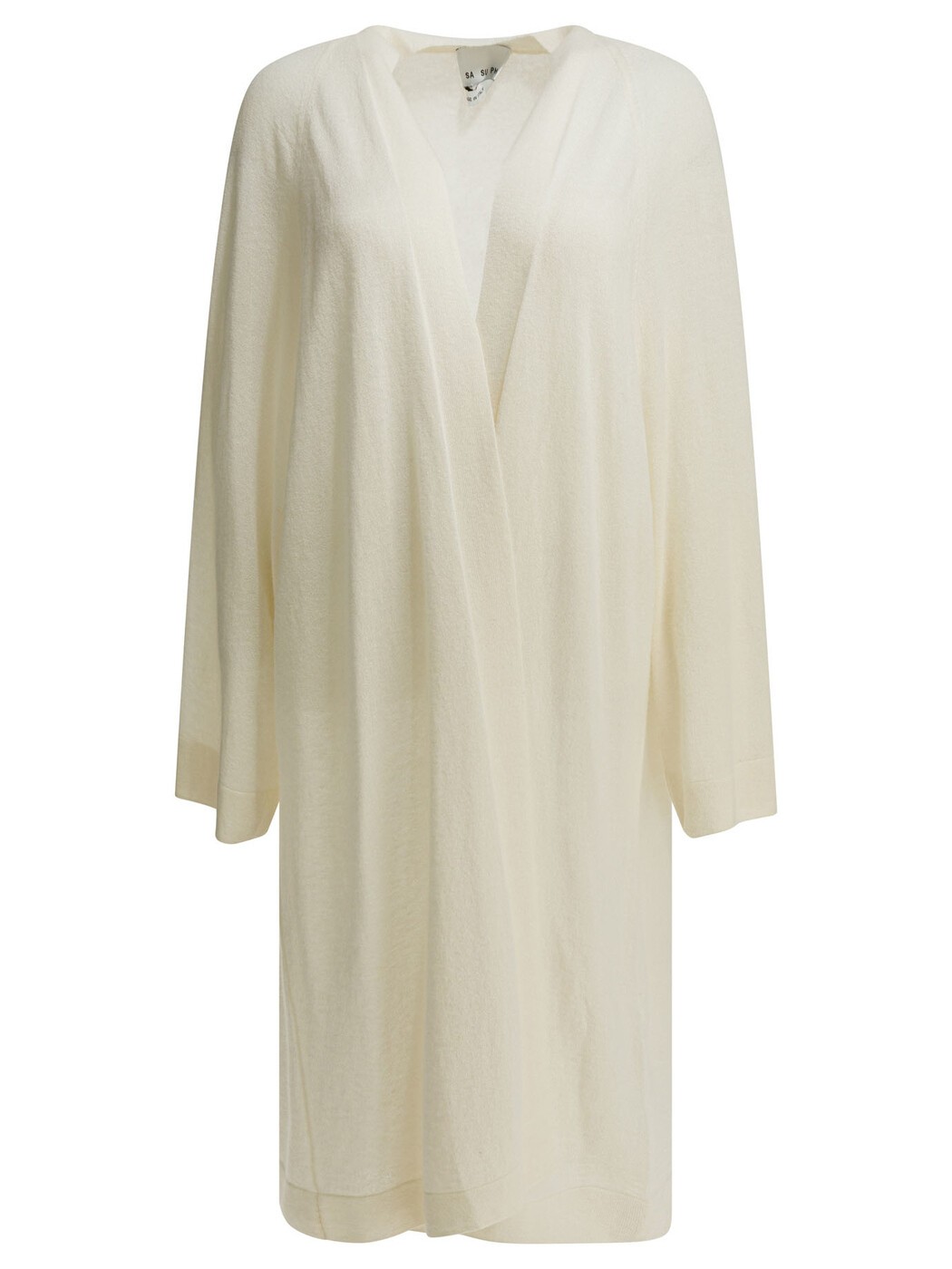 サスファイ SA SU PHI スウェーター 編み物お召しもの レディース 白いこと Knitwear Silk blend long cardigan S26735AB0101 White 関税 貨物輸送無料 2026SS vi