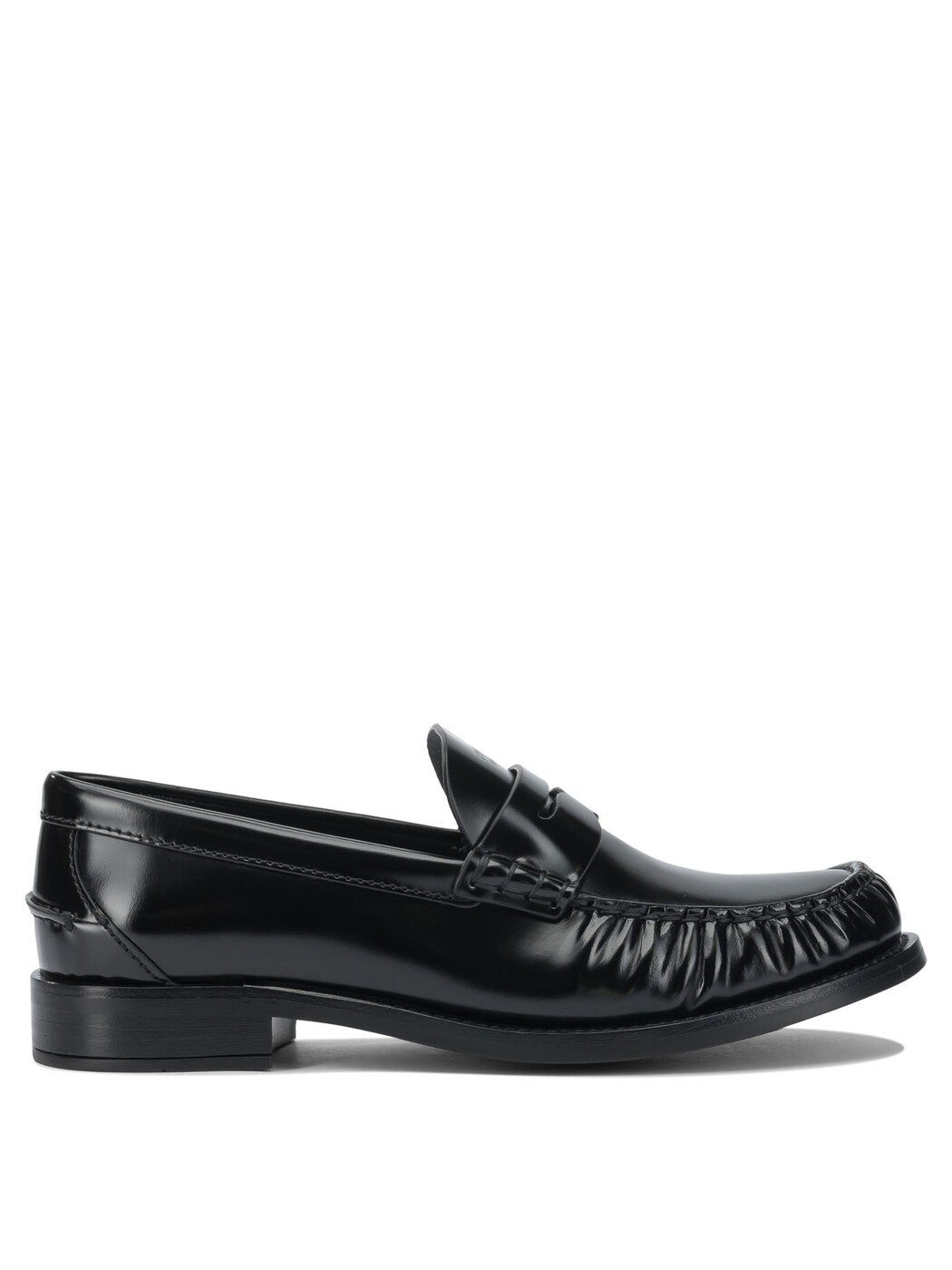 プラダ PRADA 置き目毛皮 レディース 黒いこと Loafers Brushed leather loafers 1D199OP39F0002 F020 Black 関税 貨物輸送無料 2025AW vi