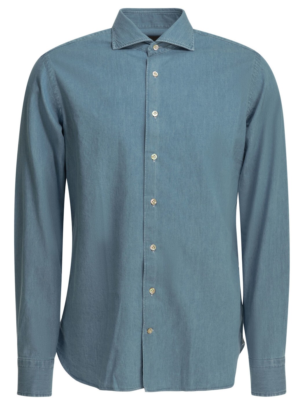 ボリエッロ BORRIELLO プルオーバー メンズ 青味 Shirts Shirts 9095/2DENIM Light blue 関税 貨物輸送無料 2026AW vi