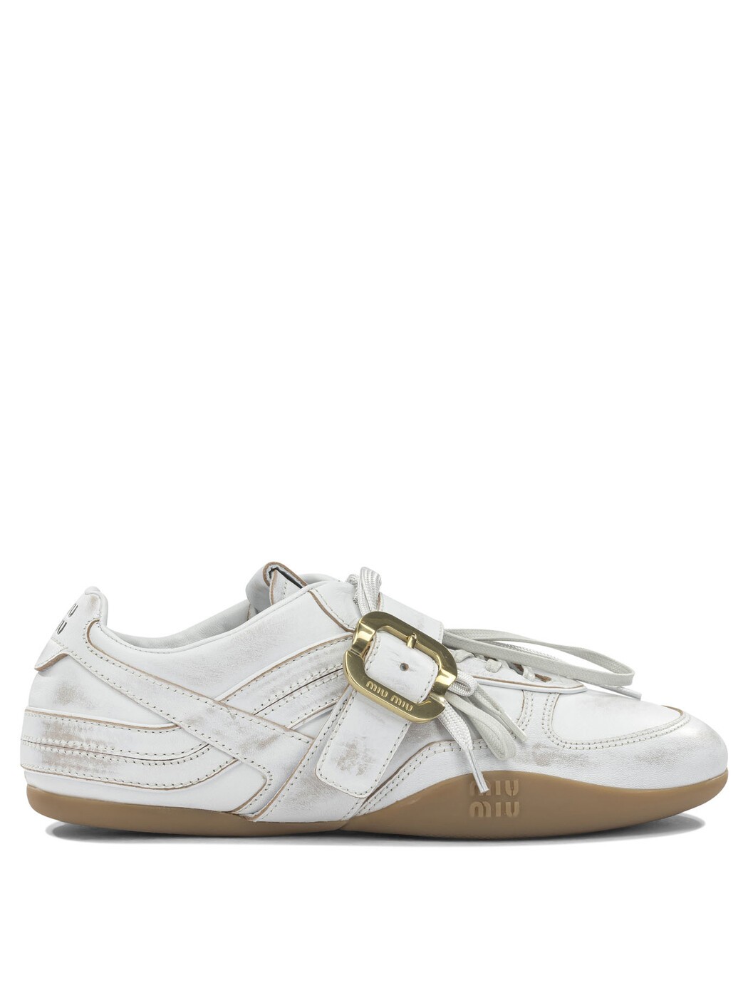 ミュウ ミュウ MIU MIU スニーカー レディース 白いこと Sneakers \"Gymnasium\"" low sneakers 5E549E3F33F0009 F A005 White 関税 貨物輸送無料 2026SS vi"