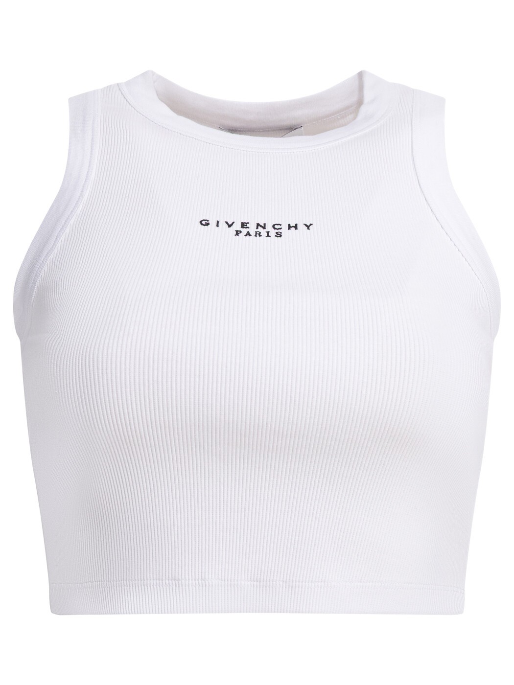 ジバンシィ GIVENCHY プルオーバー トップス レディース 白いこと T-shirts and tops Cropped tank top with logo BW70FNP7BR100 White 関税 貨物輸送無料 2026SS vi