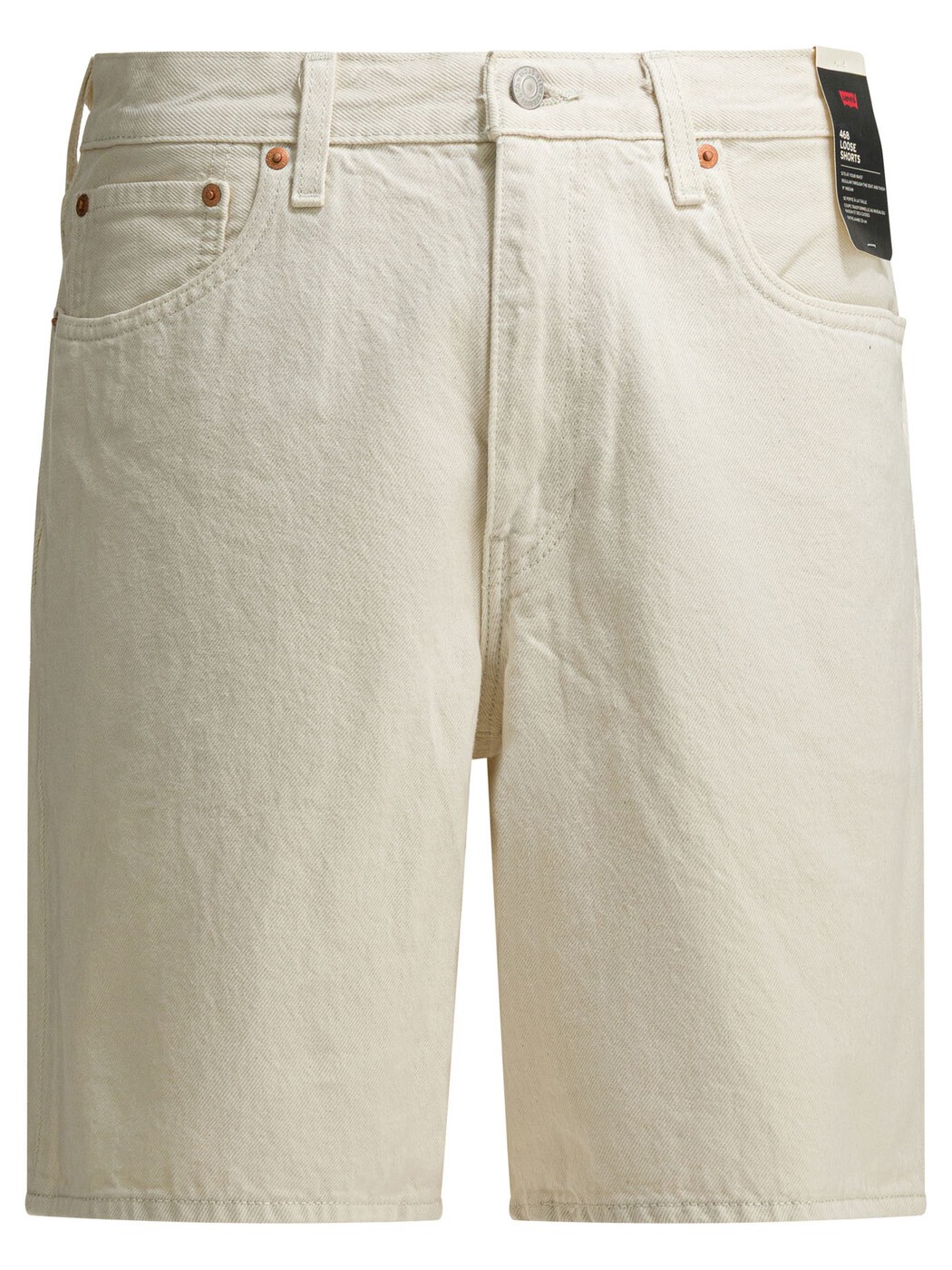 リーバイス LEVIS ショーツ メンズ ホワイト Shorts "468 Stay Loose" Five-pocket shorts A84610040 White 関税 送料無料 2026SS vi｜BRANDSHOP「il Tesoro」