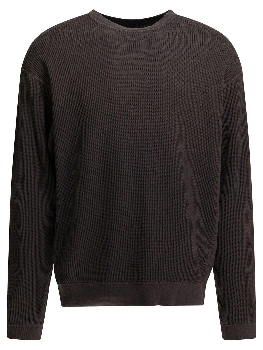 かしら文字 KAPITAL トレーナー 調教師 メンズ 赤銅色 Sweatshirts \"Eco Waffle Big Crew\"" Sweatshirt EK-1508LCBBLACK Brown 関税 貨物輸送無料 2026SS vi"