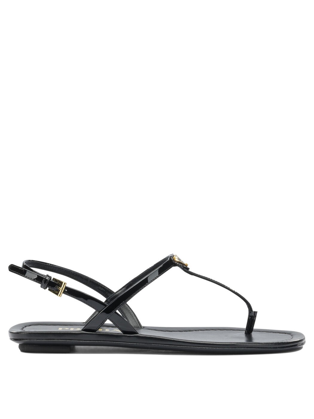 プラダ PRADA サンダル レディース ブラック Sandals Patent leather thong sandals 1Y395O069F0002 F 005 Black 関税 送料無料 2026SS vi