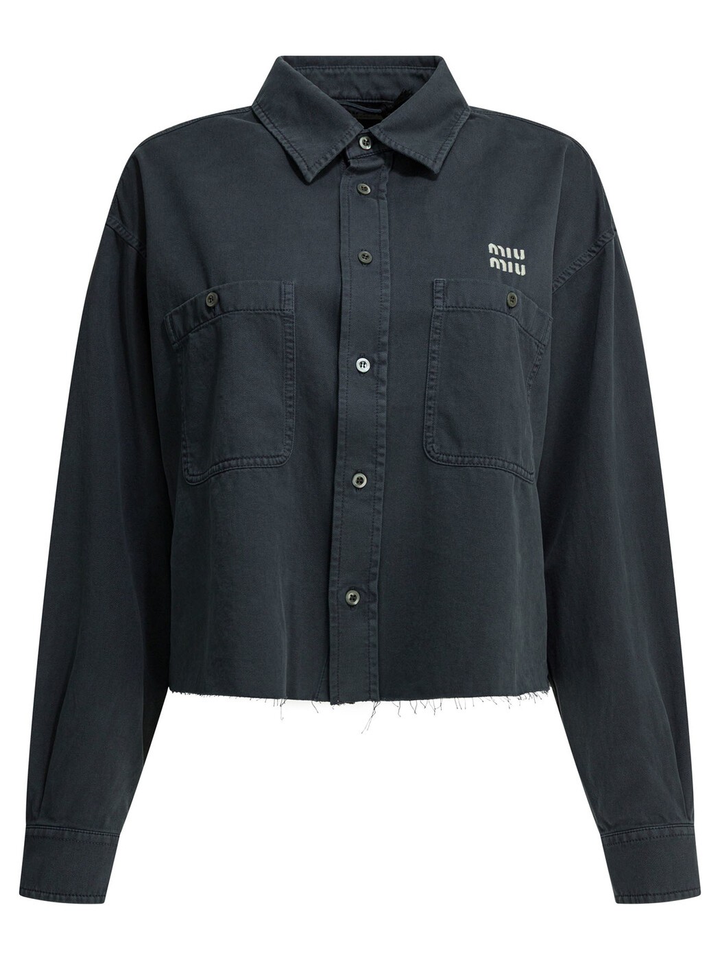 ミュウ ミュウ MIU MIU シャツ レディース グレー Shirts Light denim shirt GWC13517AEF0170 S OOO Grey 関税 送料無料 2026SS vi|BRANDSHOP「il Tesoro」