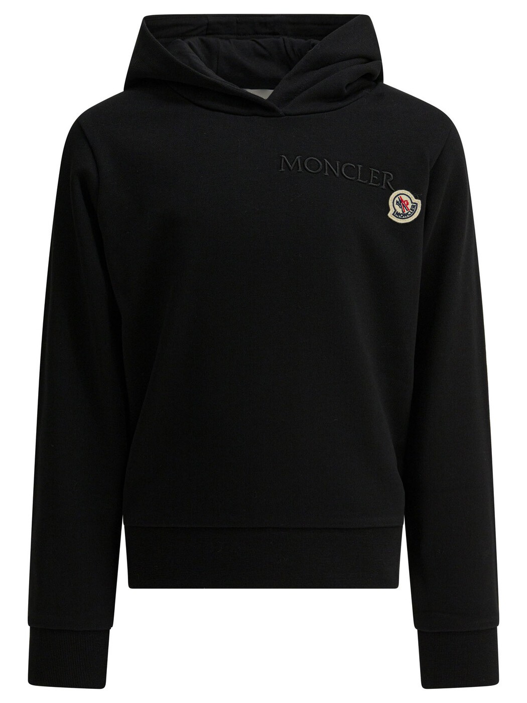 モンク軌跡 MONCLER クルーネックスウェットシャツ 調教師 ボーイズ 黒いこと Crew neck sweatshirts Sweatshirts 8G00011-K89AKM999 Black 関税 貨物輸送無料 2026SS vi